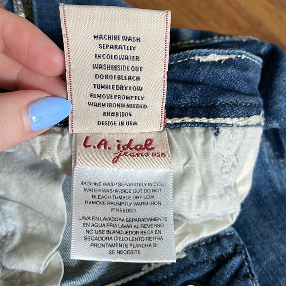 LA Idol Bling Wing Skinny Jean. Sz 5 - Picture 11 of 12